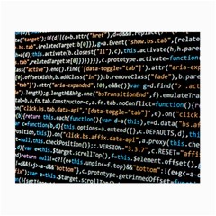 Close Up Code Coding Computer Small Glasses Cloth (2-side) by Amaryn4rt