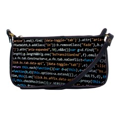 Close Up Code Coding Computer Shoulder Clutch Bags by Amaryn4rt