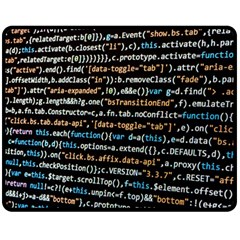 Close Up Code Coding Computer Fleece Blanket (medium)  by Amaryn4rt