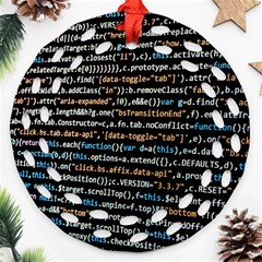 Close Up Code Coding Computer Ornament (round Filigree)  by Amaryn4rt