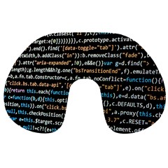 Close Up Code Coding Computer Travel Neck Pillows by Amaryn4rt