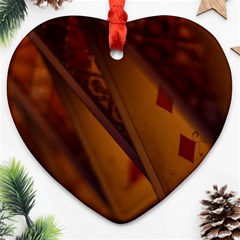 Card Game Mood The Tarot Ornament (heart)  by Amaryn4rt