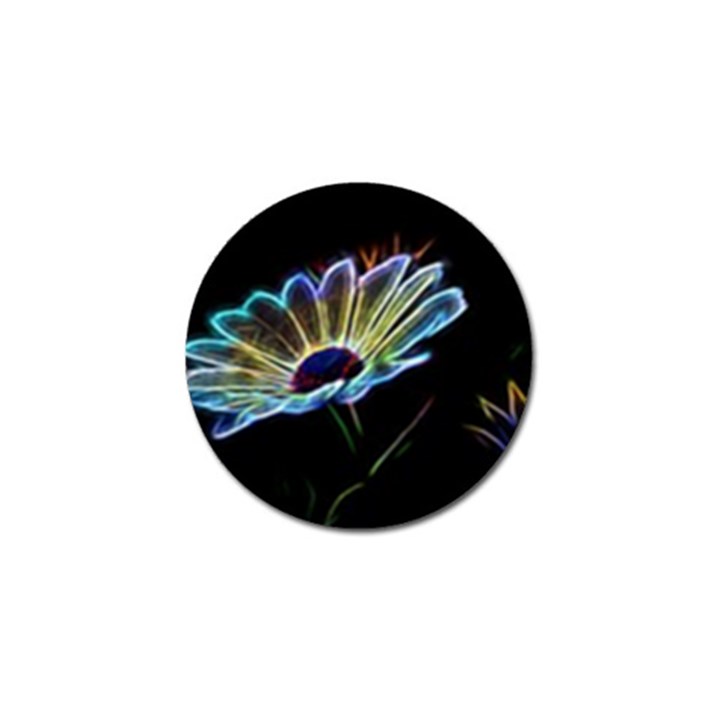 Flower Pattern Design Abstract Background Golf Ball Marker