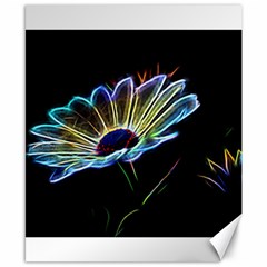 Flower Pattern Design Abstract Background Canvas 8  X 10 