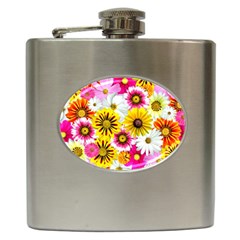 Flowers Blossom Bloom Nature Plant Hip Flask (6 Oz) by Amaryn4rt