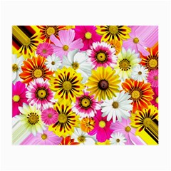 Flowers Blossom Bloom Nature Plant Small Glasses Cloth (2-side) by Amaryn4rt