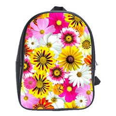 Flowers Blossom Bloom Nature Plant School Bags (xl)  by Amaryn4rt