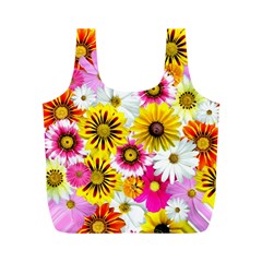 Flowers Blossom Bloom Nature Plant Full Print Recycle Bags (m)  by Amaryn4rt