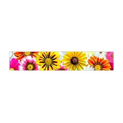 Flowers Blossom Bloom Nature Plant Flano Scarf (mini) by Amaryn4rt