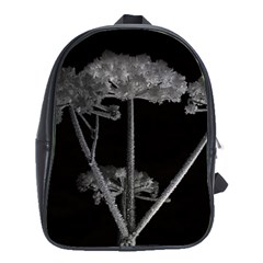 Dog Tube White Night Dark Ice School Bags(large)  by Amaryn4rt