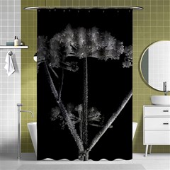 Dog Tube White Night Dark Ice Shower Curtain 48  X 72  (small)  by Amaryn4rt