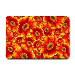 Gerbera Flowers Blossom Bloom Small Doormat  by Amaryn4rt