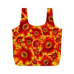 Gerbera Flowers Blossom Bloom Full Print Recycle Bags (m)  by Amaryn4rt