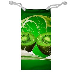 Kiwi Fruit Vitamins Healthy Cut Jewelry Bag by Amaryn4rt