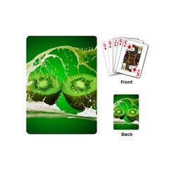 Kiwi Fruit Vitamins Healthy Cut Playing Cards (mini)  by Amaryn4rt