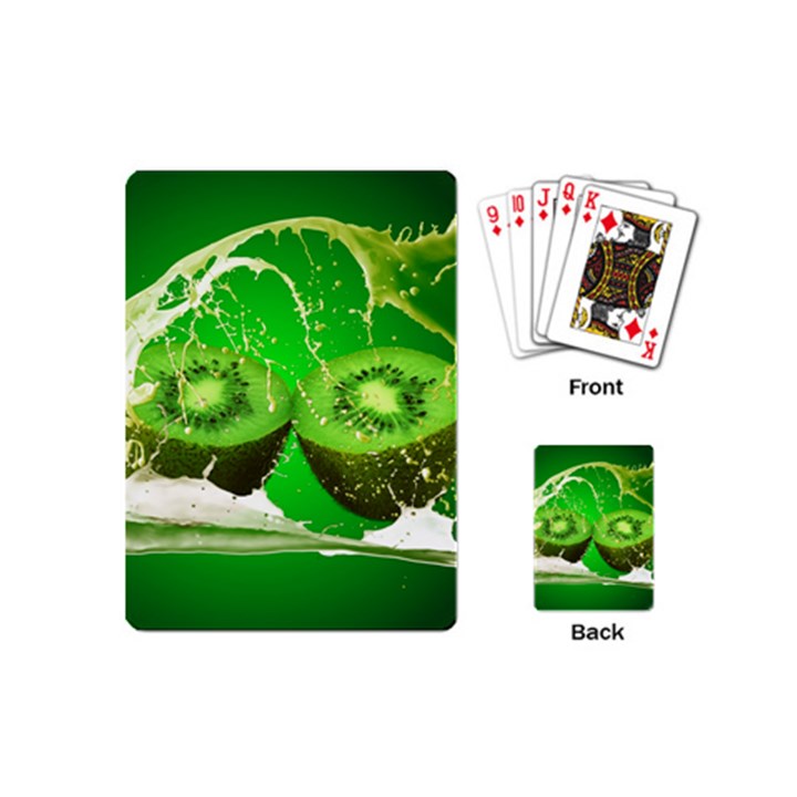 Kiwi Fruit Vitamins Healthy Cut Playing Cards (Mini) 