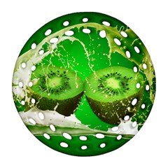 Kiwi Fruit Vitamins Healthy Cut Ornament (round Filigree)  by Amaryn4rt