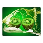 Kiwi Fruit Vitamins Healthy Cut Double Sided Flano Blanket (Mini)  35 x27  Blanket Front