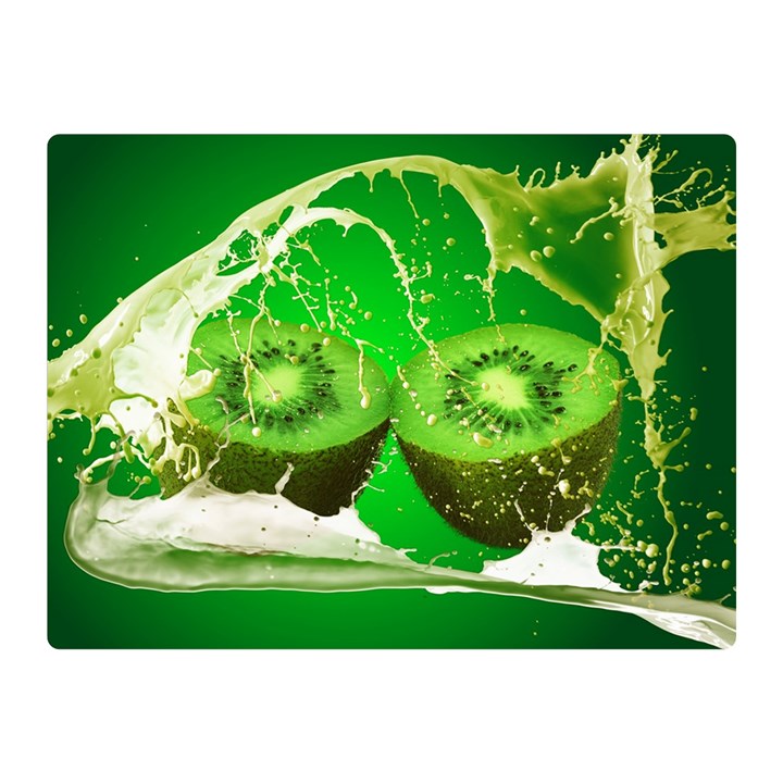 Kiwi Fruit Vitamins Healthy Cut Double Sided Flano Blanket (Mini) 