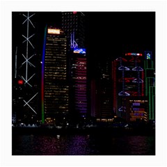 Hong Kong China Asia Skyscraper Medium Glasses Cloth by Amaryn4rt