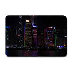 Hong Kong China Asia Skyscraper Small Doormat  by Amaryn4rt