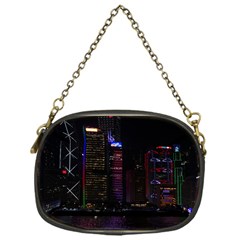 Hong Kong China Asia Skyscraper Chain Purses (one Side)  by Amaryn4rt