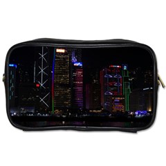 Hong Kong China Asia Skyscraper Toiletries Bags by Amaryn4rt