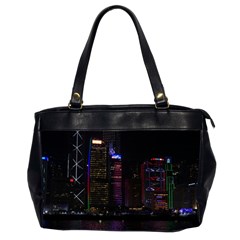 Hong Kong China Asia Skyscraper Office Handbags (2 Sides)  by Amaryn4rt