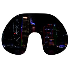 Hong Kong China Asia Skyscraper Travel Neck Pillows by Amaryn4rt