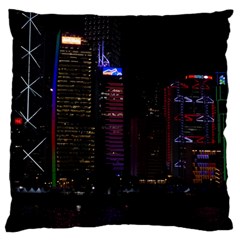 Hong Kong China Asia Skyscraper Standard Flano Cushion Case (two Sides) by Amaryn4rt