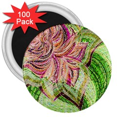 Colorful Design Acrylic 3  Magnets (100 Pack)