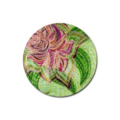 Colorful Design Acrylic Rubber Coaster (round)  by Amaryn4rt