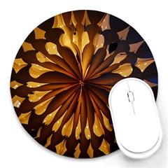 Light Star Lighting Lamp Round Mousepads by Amaryn4rt