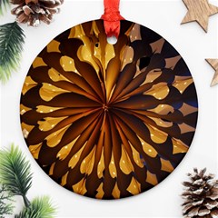 Light Star Lighting Lamp Ornament (round)  by Amaryn4rt