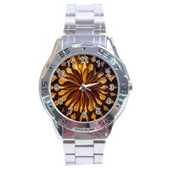 Light Star Lighting Lamp Stainless Steel Analogue Watch by Amaryn4rt