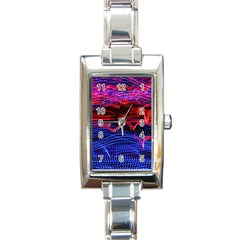 Lights Abstract Curves Long Exposure Rectangle Italian Charm Watch