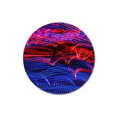 Lights Abstract Curves Long Exposure Magnet 3  (round) by Amaryn4rt