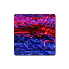 Lights Abstract Curves Long Exposure Square Magnet