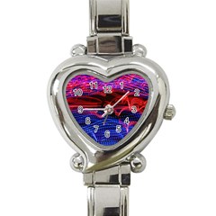 Lights Abstract Curves Long Exposure Heart Italian Charm Watch