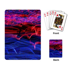 Lights Abstract Curves Long Exposure Playing Card