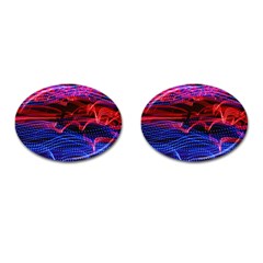 Lights Abstract Curves Long Exposure Cufflinks (Oval)