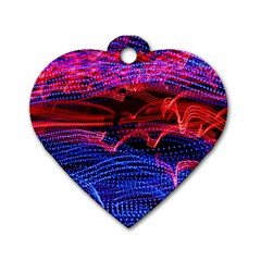 Lights Abstract Curves Long Exposure Dog Tag Heart (One Side)