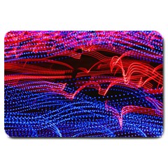 Lights Abstract Curves Long Exposure Large Doormat 