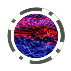 Lights Abstract Curves Long Exposure Poker Chip Card Guards (10 pack) 