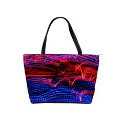 Lights Abstract Curves Long Exposure Shoulder Handbags