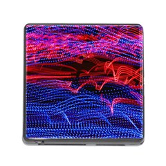 Lights Abstract Curves Long Exposure Memory Card Reader (square) by Amaryn4rt