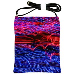 Lights Abstract Curves Long Exposure Shoulder Sling Bags