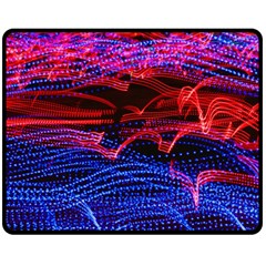 Lights Abstract Curves Long Exposure Fleece Blanket (Medium) 