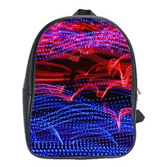 Lights Abstract Curves Long Exposure School Bags (XL) 