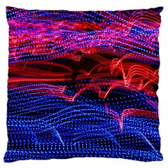 Lights Abstract Curves Long Exposure Standard Flano Cushion Case (One Side)